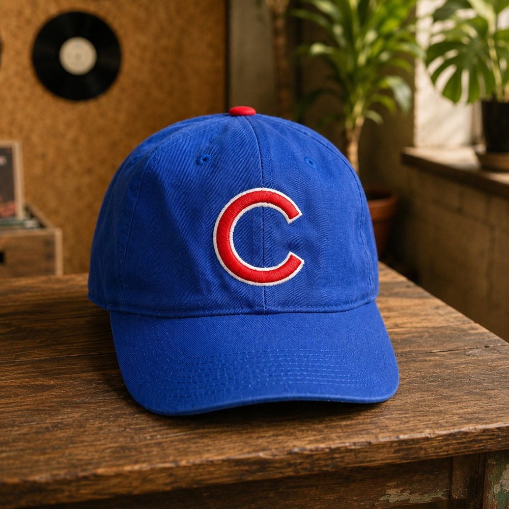 Chicago Cubs MLB Team Baseball Hat Blue Red Adjustable Strapback Cap OSFM